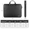 15 Inch Waterproof Pu Laptop Inner Bag - Black