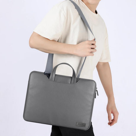 15 Inch Waterproof Pu Laptop Inner Bag - Black