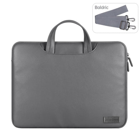 15 Inch Waterproof Pu Laptop Inner Bag - Black