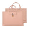 Portable Laptop Inner Bag With Elastic Thread Button - Rose Gold