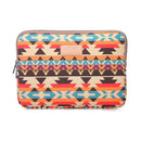 12 Inch Lingge Laptop Liner Bag - Pattern Design - Orange Pattern Geometry