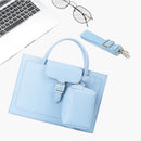 14-Inch Waterproof Laptop Bag With Power Pack - Portable And Durable - Sky Blue