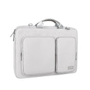 15.6 Inch Detachable Shoulder Laptop Bag - Thickened Polyester - Silver Gray