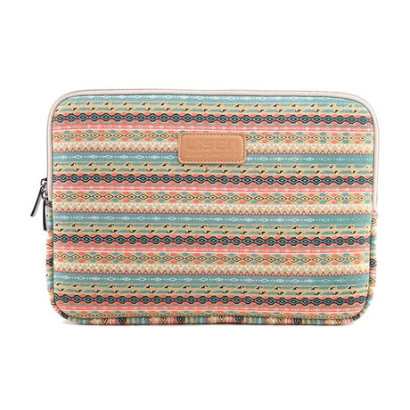 14 Inch Lingge Laptop Liner Bag With Stylish Pattern - Orange Pattern Geometry