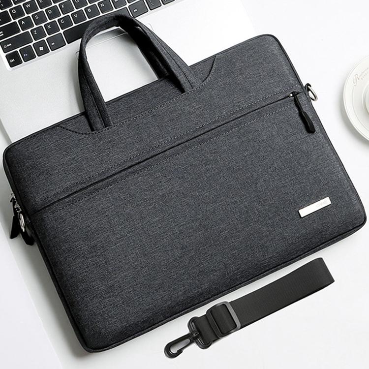 14 Inch Inner Bag With Shoulder Strap For Handbag Or Laptop - Grey