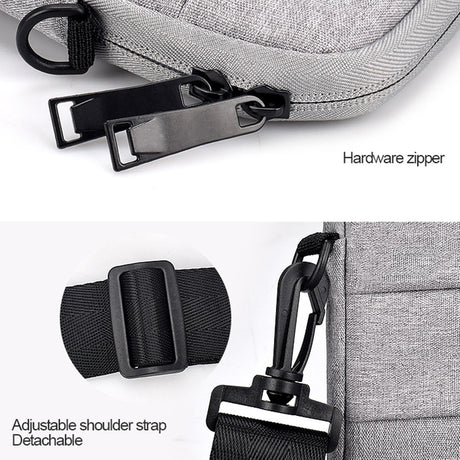 13.3 Inch Portable Laptop Shoulder Bag - Oxford Cloth & Nylon - Deep Space Gray