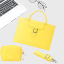 Waterproof Laptop Bag With Power Pack - 13 Inches Portable - Goose Yellow