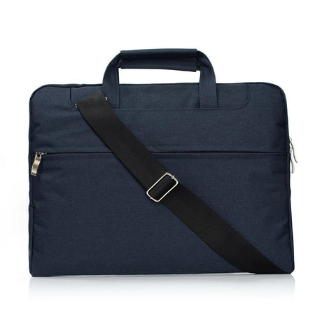 11.6 Inch Laptop Bag - Portable One Shoulder Zipper For Macbook Samsung Sony Dell Alienware Chuwi Asus Hp - Dark Blue