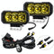 40W 9V - 30V 5 Inch Waterproof 3 - Eye Headlight - Floodlight Yellow Light