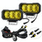 40W 9V - 30V 5 Inch Waterproof 3 - Eye Headlight - Floodlight Yellow Light