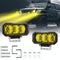 40W 9V - 30V 5 Inch Waterproof 3 - Eye Headlight - Floodlight Yellow Light