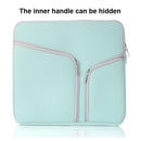 11 Inch Multi-Pocket Laptop Liner Bag For Diving Material - Mint Green