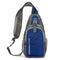 Waterproof Outdoor Sports Chest Bag Crossbody Single Shoulder Design - Dark Blue