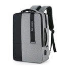 Large-Capacity Laptop Backpack With Usb Charging - Ideal For Business Commuters - Grey