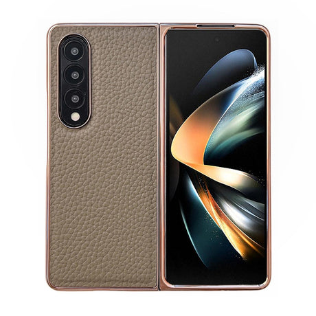 Star Series Nano Electroplating Pu Case For Samsung Galaxy Z Fold 4