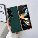 Star Series Nano Electroplating Pu Case For Samsung Galaxy Z Fold 4