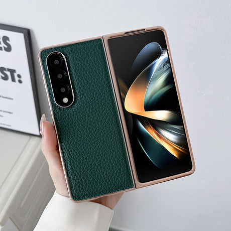 Star Series Nano Electroplating Pu Case For Samsung Galaxy Z Fold 4