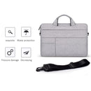 14.1-15.4 Inch Portable Laptop Shoulder Bag In Oxford Cloth & Nylon - Deep Space Gray