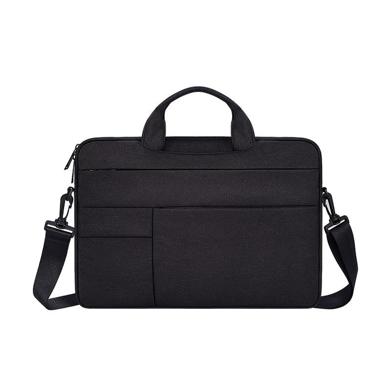 14.1-15.4 Inch Portable Laptop Shoulder Bag In Oxford Cloth & Nylon - Deep Space Gray