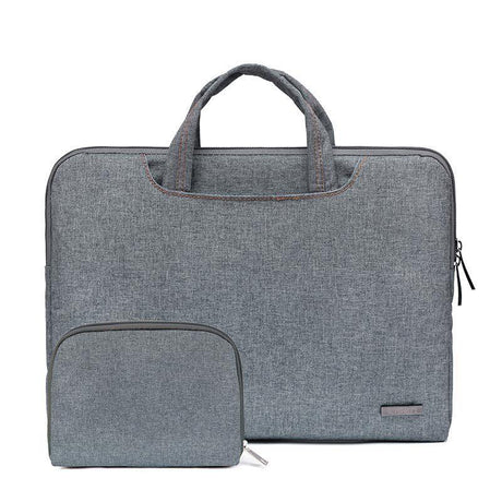 13.3 Inch Simple Business Laptop Bag With Liner - Ls-116 - Snowflake Nylon Gray