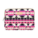 12 Inch Lingge Laptop Liner Bag - Pattern Design - Rose Red Pattern Geometry