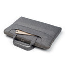 15.4 Inch Laptop Bag - Portable One Shoulder Zipper For Macbook Samsung Sony Dell Alienware Chuwi Asus Hp - Dark Blue