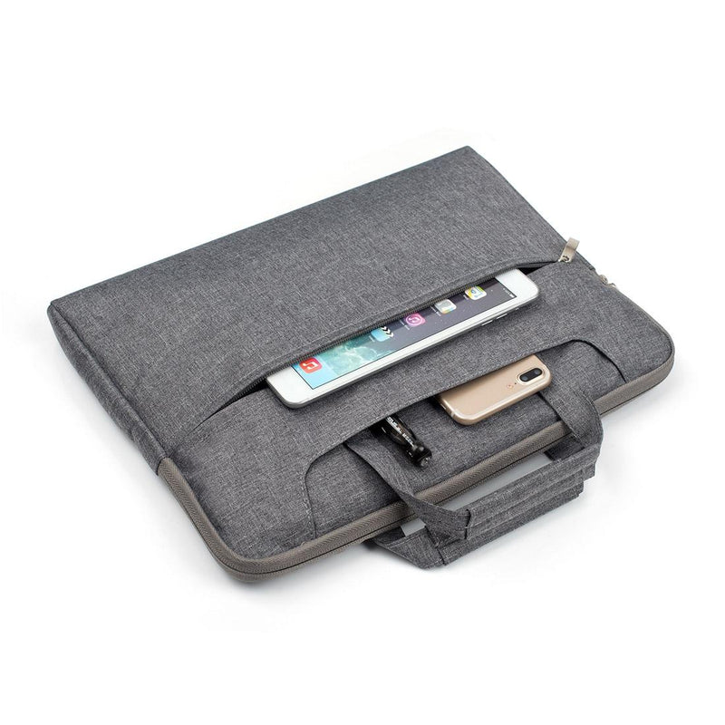 15.4 Inch Laptop Bag - Portable One Shoulder Zipper For Macbook Samsung Sony Dell Alienware Chuwi Asus Hp - Dark Blue