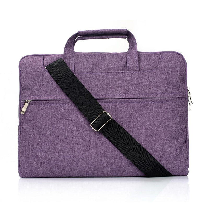 15.4 Inch Laptop Bag - Portable One Shoulder Zipper For Macbook Samsung Sony Dell Alienware Chuwi Asus Hp - Dark Blue