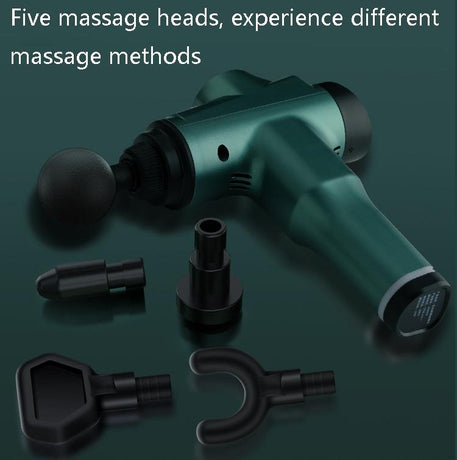 Portable Fascia Massage Gun For Muscle Relaxation - 12 Gears Black