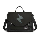 Anti-Drop Crossbody Laptop Bag - Fits 13.3-16 Inch - Airbag Protection - Pure Black