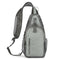 Waterproof Outdoor Sports Chest Bag Crossbody Single Shoulder Design - Grey