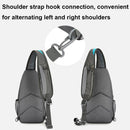 Waterproof Outdoor Sports Chest Bag Crossbody Single Shoulder Design - Grey