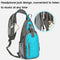 Waterproof Outdoor Sports Chest Bag Crossbody Single Shoulder Design - Grey