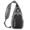 Waterproof Outdoor Sports Chest Bag Crossbody Single Shoulder Design - Grey