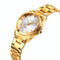 Waterproof Quartz Women Watch With Rhinestone Steel Strap - Delicate And Creative