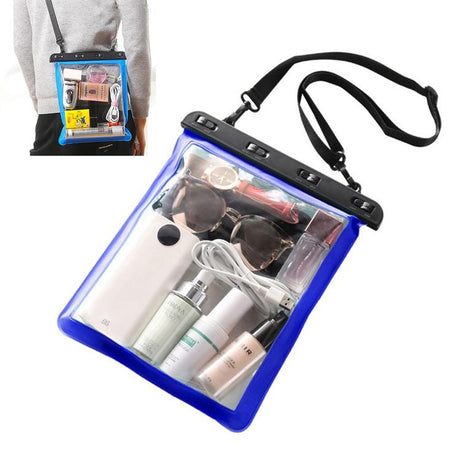 Waterproof Single Shoulder Bag For Mobile Phone Small Objects Multipurpose Design - Blue