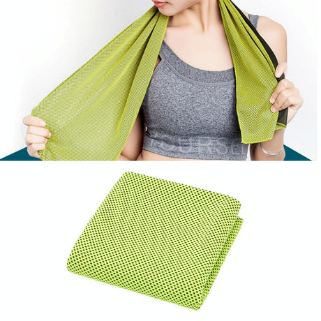 2-Pack Enduring Ice Towels - Microfiber Fabric 30*100Cm - Ideal For Gym And Sports - Orange