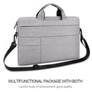 14.1-15.4 Inch Portable Laptop Shoulder Bag In Oxford Cloth & Nylon - Black