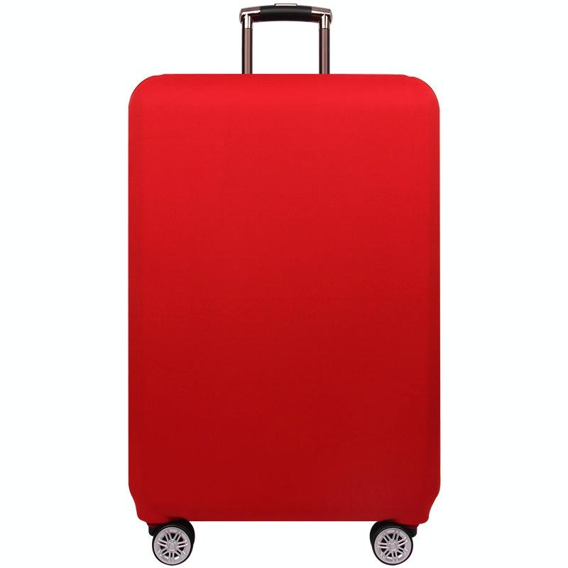 Stretch Luggage Protective Cover - Durable & Dust-Proof - Size M - Rose Red