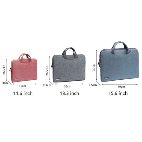 13.3 Inch Simple Business Laptop Bag With Liner - Ls-116 - Snowflake Nylon Dark Blue