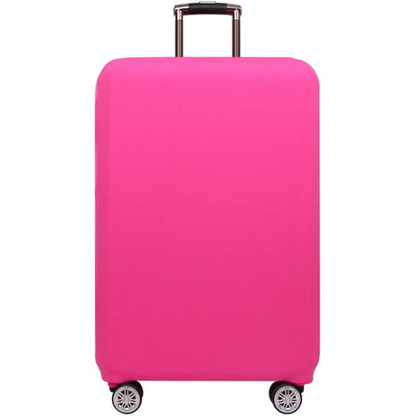 Stretch Luggage Protective Cover - Durable & Dust-Proof - Size L - Rose Red