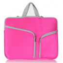 10-Inch Multi-Pocket Laptop Liner Bag For Diving Material - Rose