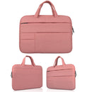 Portable Oxford Cloth Laptop Bag For 12 Devices - Multiple Pockets - Pink