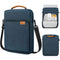 13 Inch Vertical Laptop Bag - Handheld Shoulder Crossbody - Blue