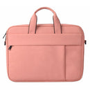 13.3 Inch Waterproof Anti-Theft One-Shoulder Handbag With Suitcase Belt - Pink