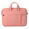 13.3 Inch Waterproof Anti-Theft One-Shoulder Handbag With Suitcase Belt - Pink