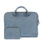 11.6 Inch Simple Business Laptop Bag With Liner - Ls-116 - Snowflake Nylon Light Blue