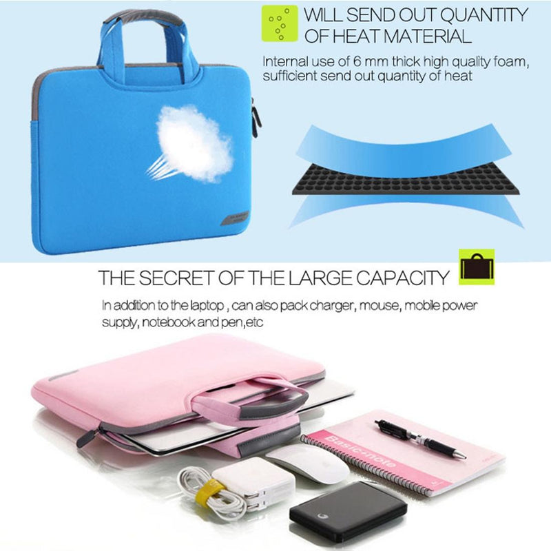 Portable Air Permeable Sleeve For 12 Laptops - 32X21X2Cm - Pink