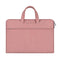 Waterproof Portable One-Shoulder Handbag For 13.3 Laptops With Hidden Zipper And Suitcase Belt - Pink