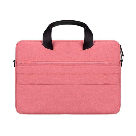 Waterproof Oxford Cloth Laptop Bag With Concealed Handle & Luggage Tie Rod - Pink